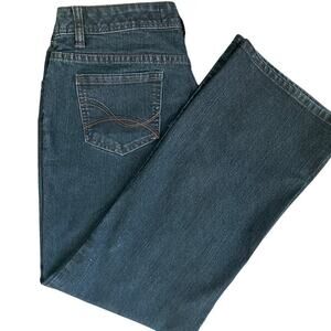 Elegant Dark Blue Women's Flare Jeans